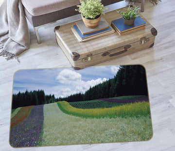 3D Grass Flower Bush 75254 Non Slip Rug Mat