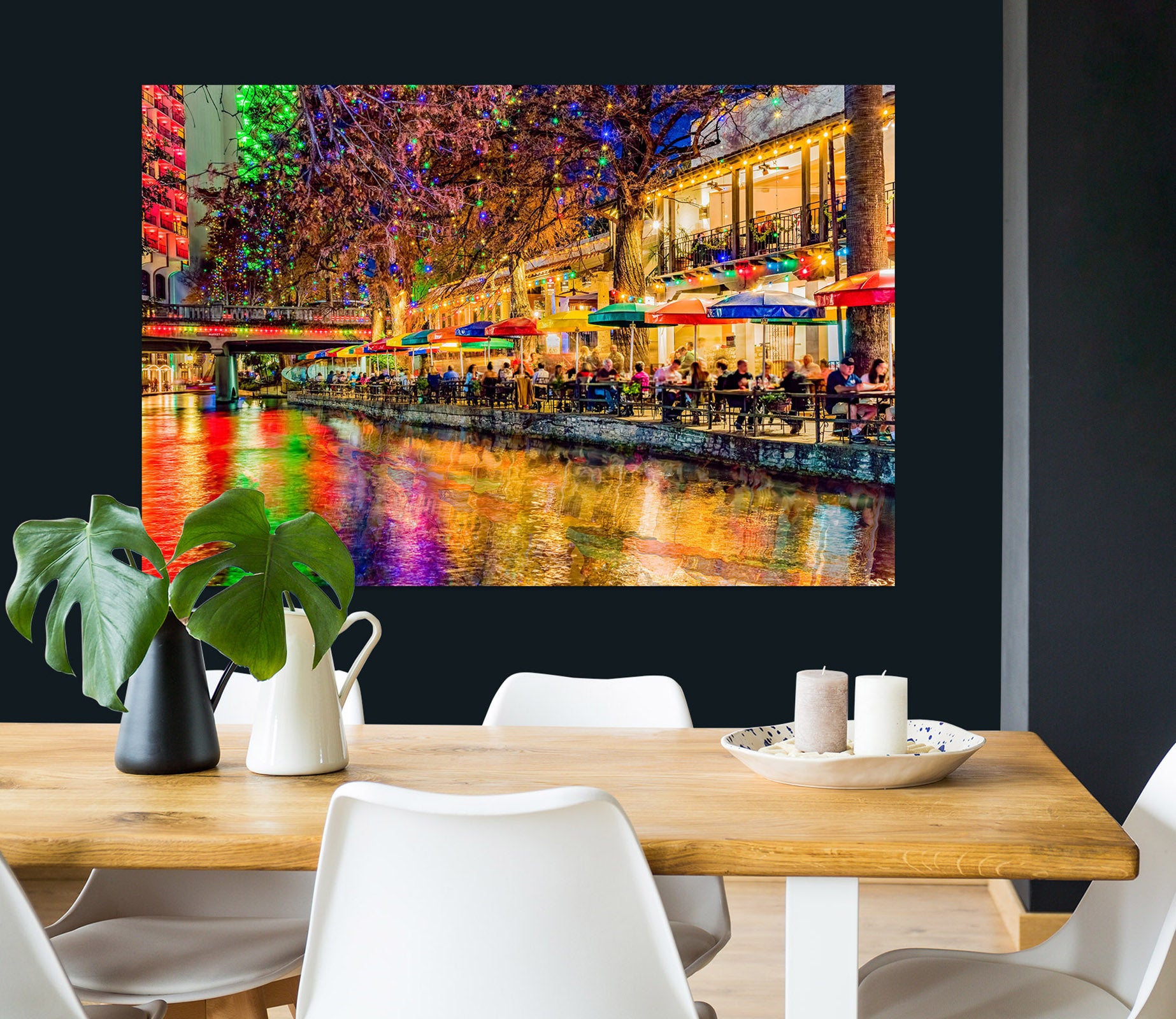 3D Night Town Lake 4042 Beth Sheridan Wall Sticker