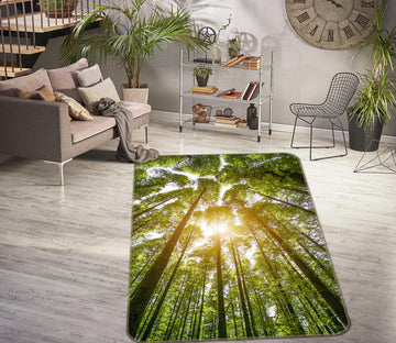 3D Forest Sunlight 27034 Non Slip Rug Mat
