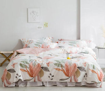 3D Colored Leaves 13170 Bed Pillowcases Quilt