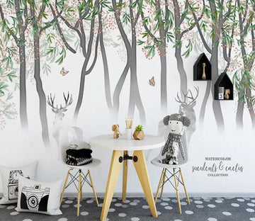 3D Forest Fawn 1882 Wall Murals Wallpaper AJ Wallpaper 2 