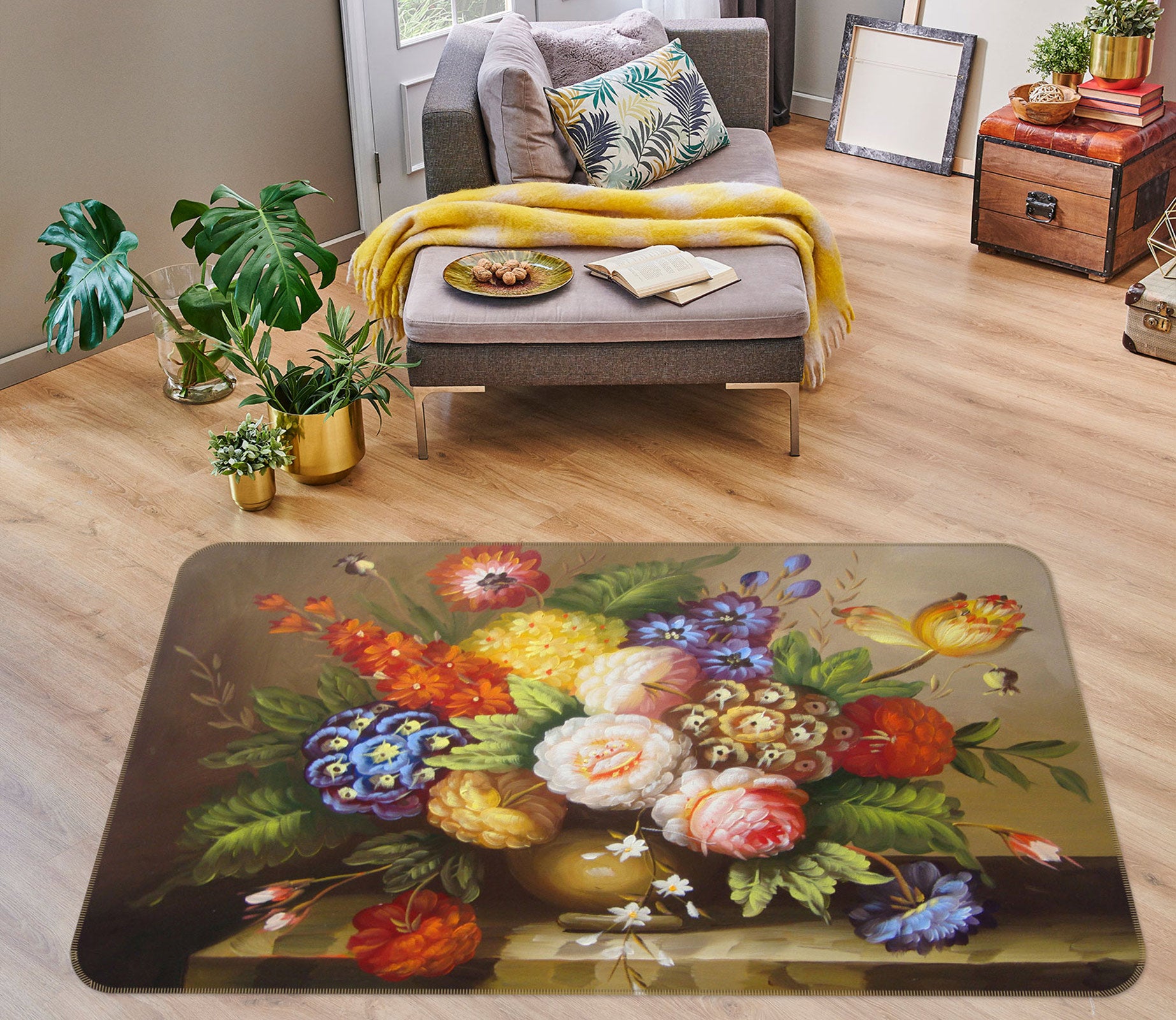 3D Vase 75298 Non Slip Rug Mat