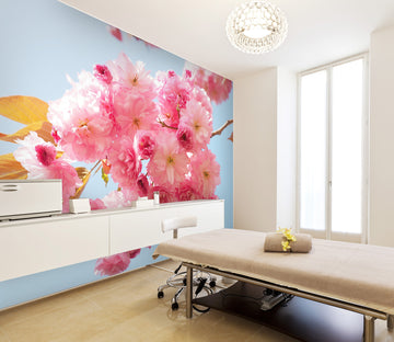 3D Pink Flower 059 Wall Murals