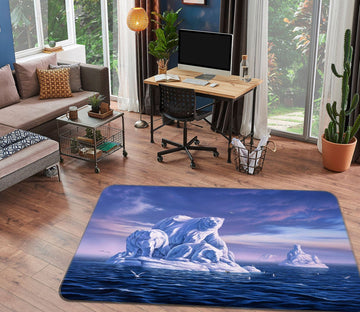 3D Ice Bears 1060 Jerry LoFaro Rug Non Slip Rug Mat Mat AJ Creativity Home 