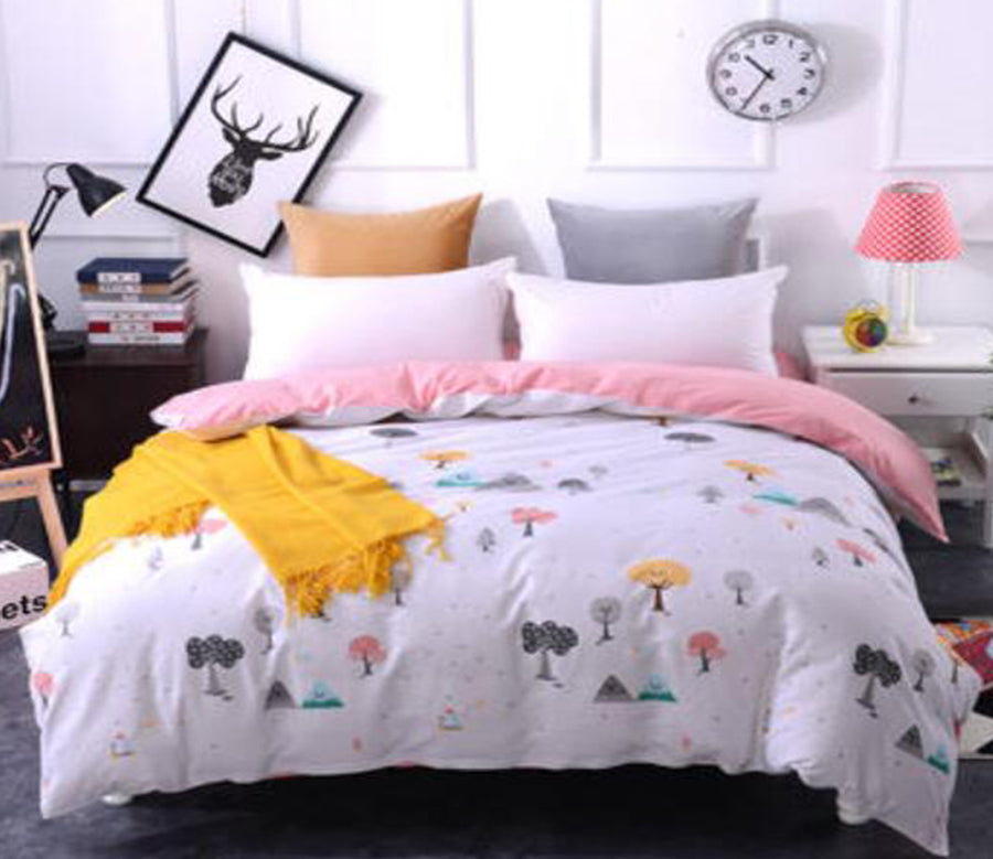 3D Colored Tree 4157 Bed Pillowcases Quilt