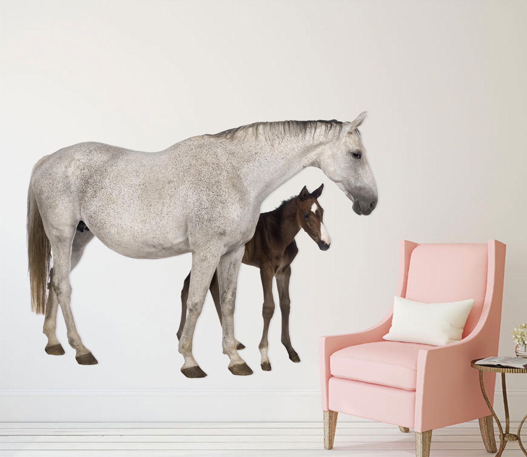 3D Malaysia And Pony 076 Animals Wall Stickers Wallpaper AJ Wallpaper 