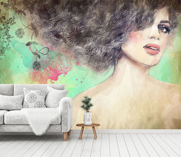 3D Woman Flourishes Hair 577 Wallpaper AJ Wallpaper 2 
