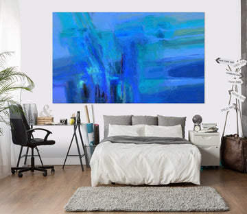 3D Blue Graffiti 021 Michael Tienhaara Wall Sticker Wallpaper AJ Wallpaper 2 