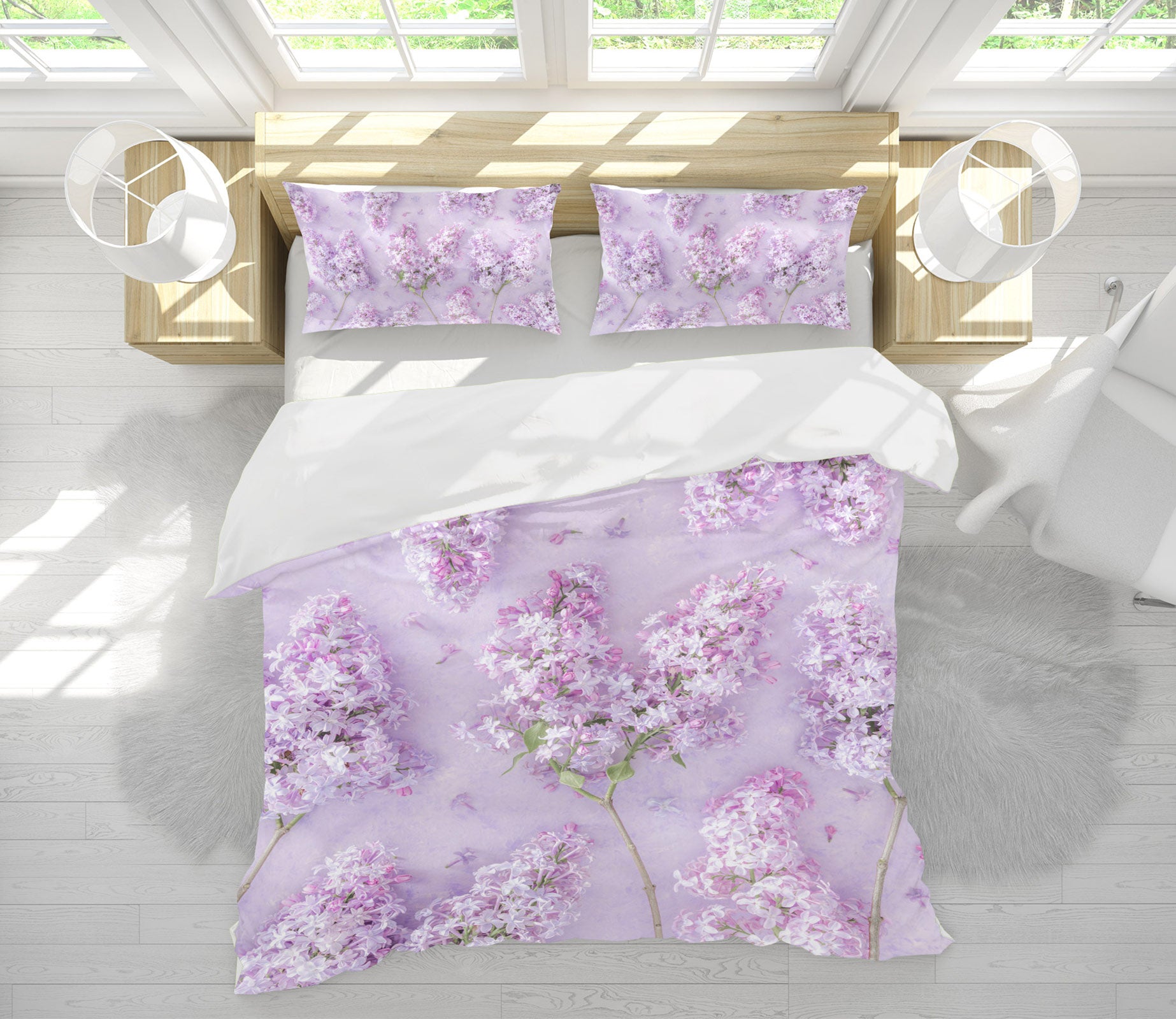 3D Pink Hyacinth 6945 Assaf Frank Bedding Bed Pillowcases Quilt Cover Duvet Cover
