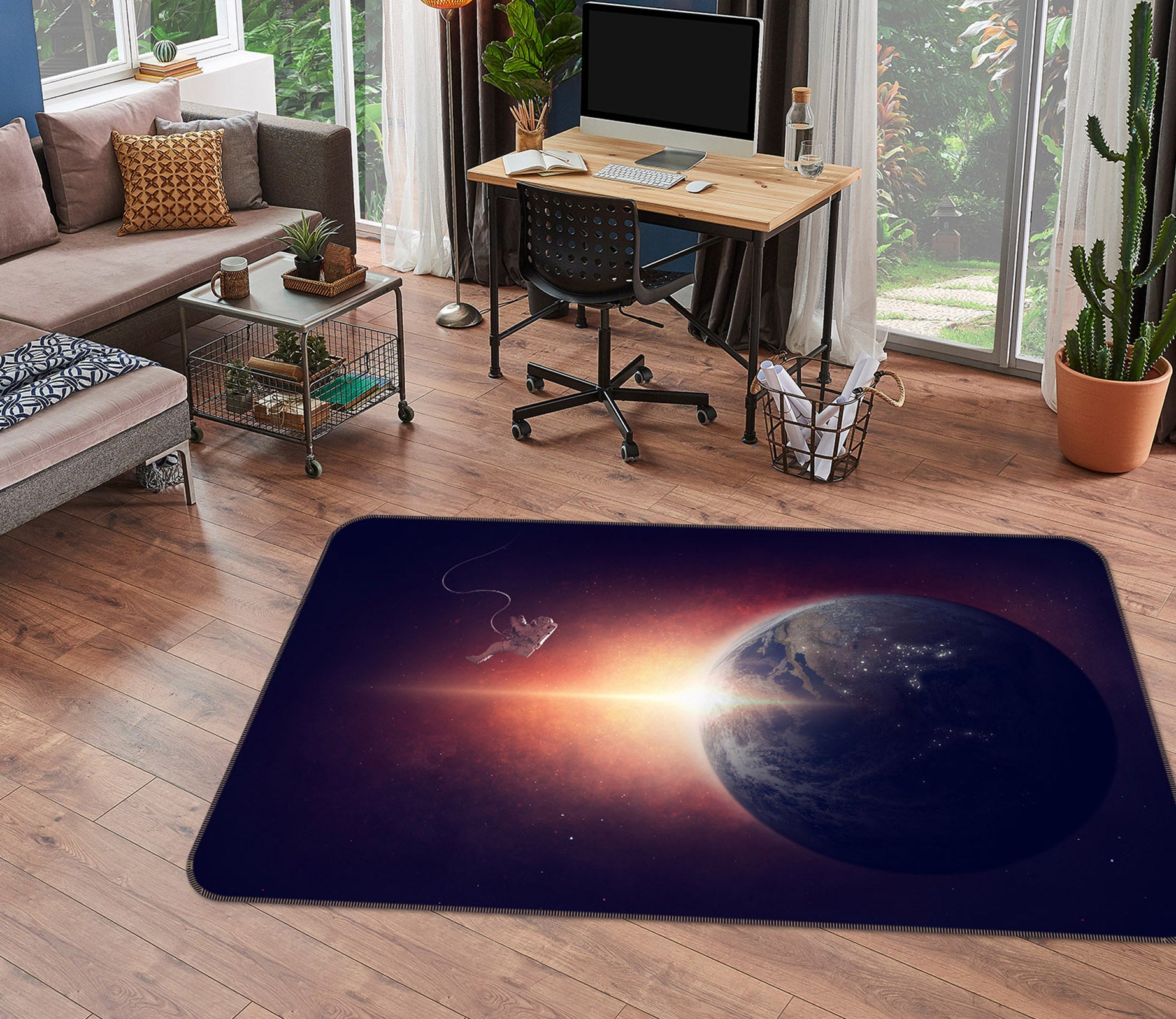 3D Earth 36100 Non Slip Rug Mat