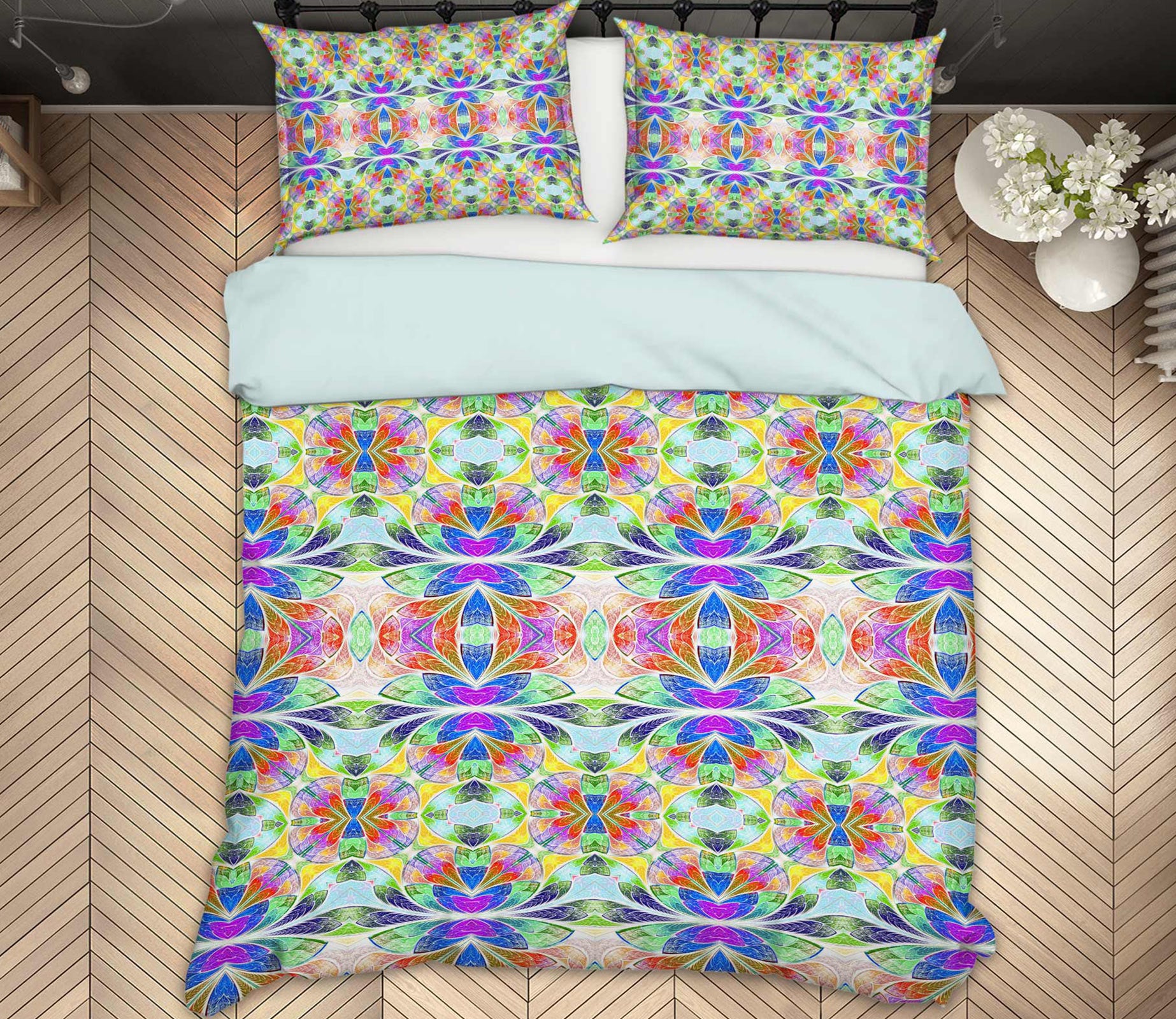 3D Pattern 13209 Bed Pillowcases Quilt