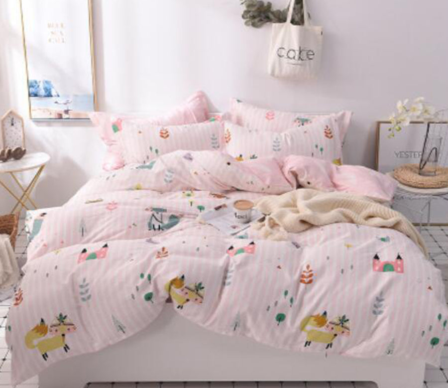 3D Cartoon Fox 30281 Bed Pillowcases Quilt