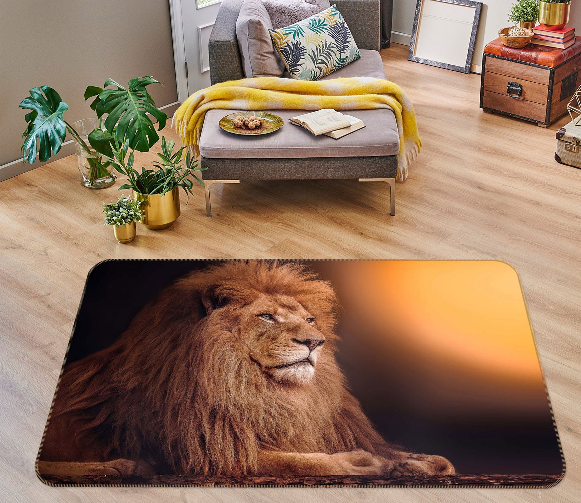 3D Lion 30029 Non Slip Rug Mat