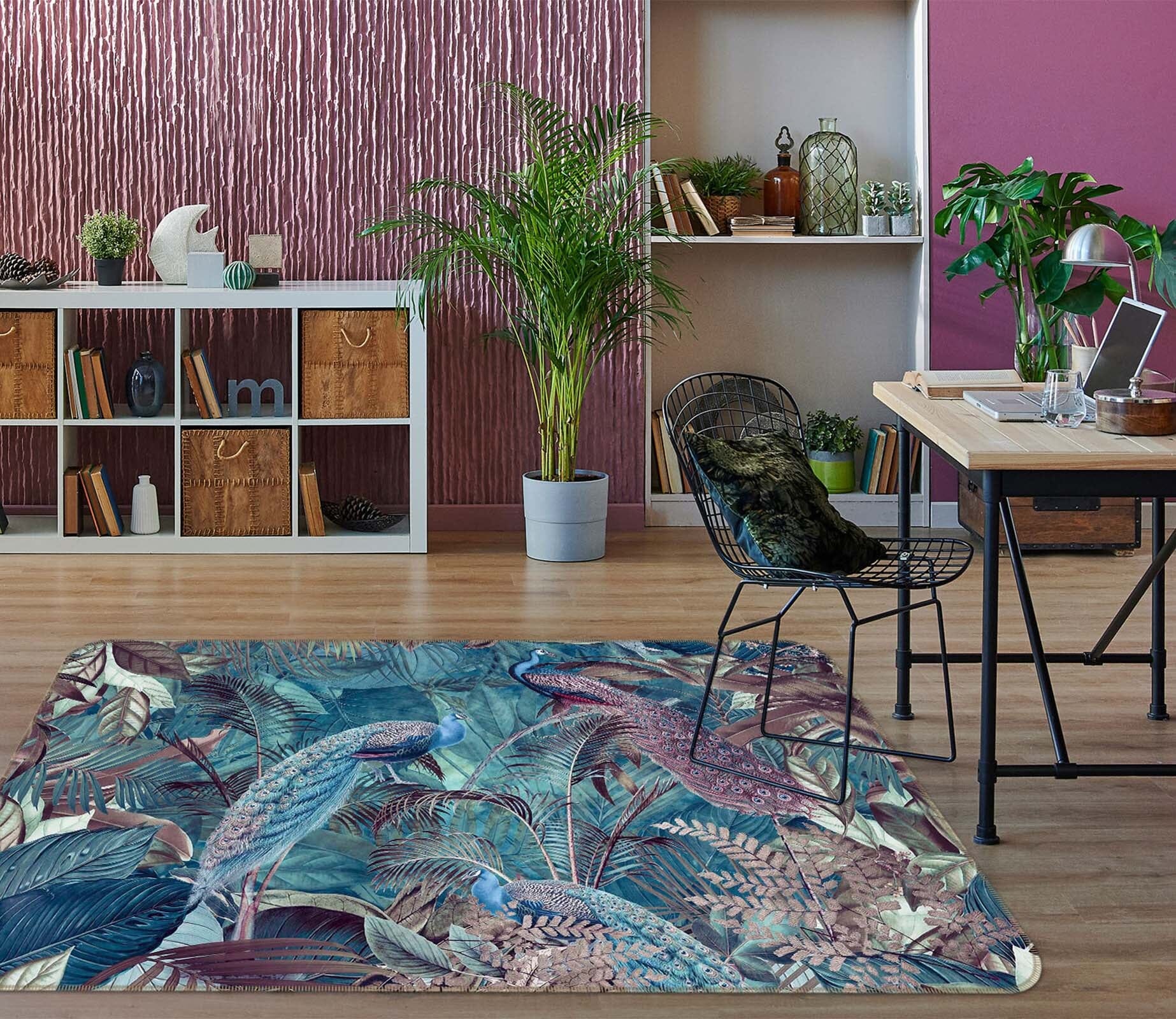 3D Forest Leaves 1010 Andrea haase Rug Non Slip Rug Mat Mat AJ Creativity Home 