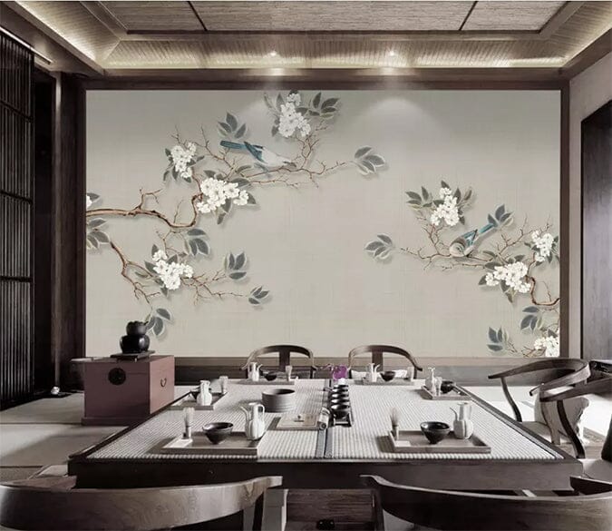 3D Twig Flower 2185 Wall Murals Wallpaper AJ Wallpaper 2 