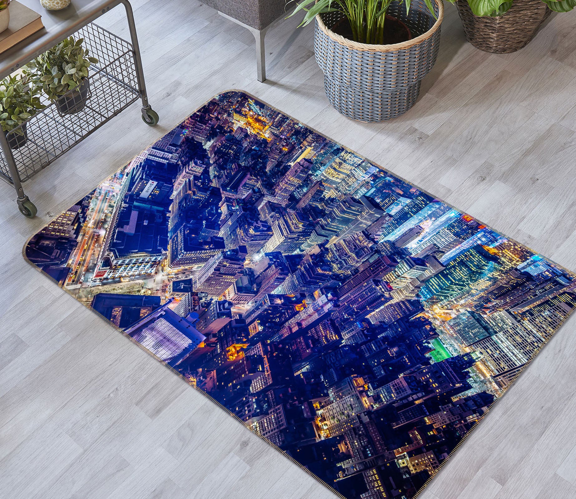 3D City Building 29140 Non Slip Rug Mat