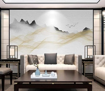 3D Golden Lines 1617 Wall Murals Wallpaper AJ Wallpaper 2 