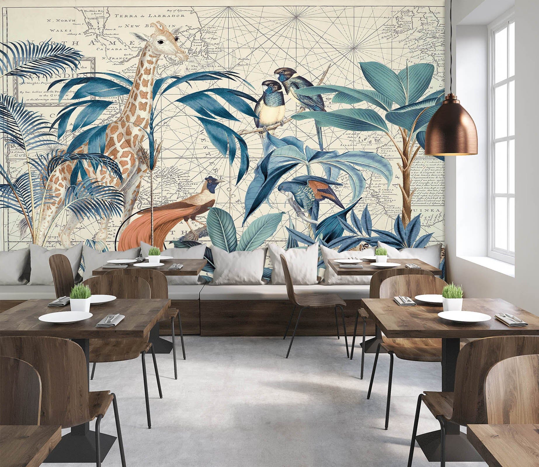 3D Palm Tree Map 1438 Andrea haase Wall Mural Wall Murals Wallpaper AJ Wallpaper 2 