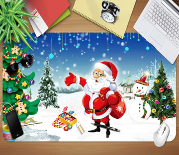 3D Heavy Snow Old Man 001 Desk Mat Mat AJ Creativity Home 