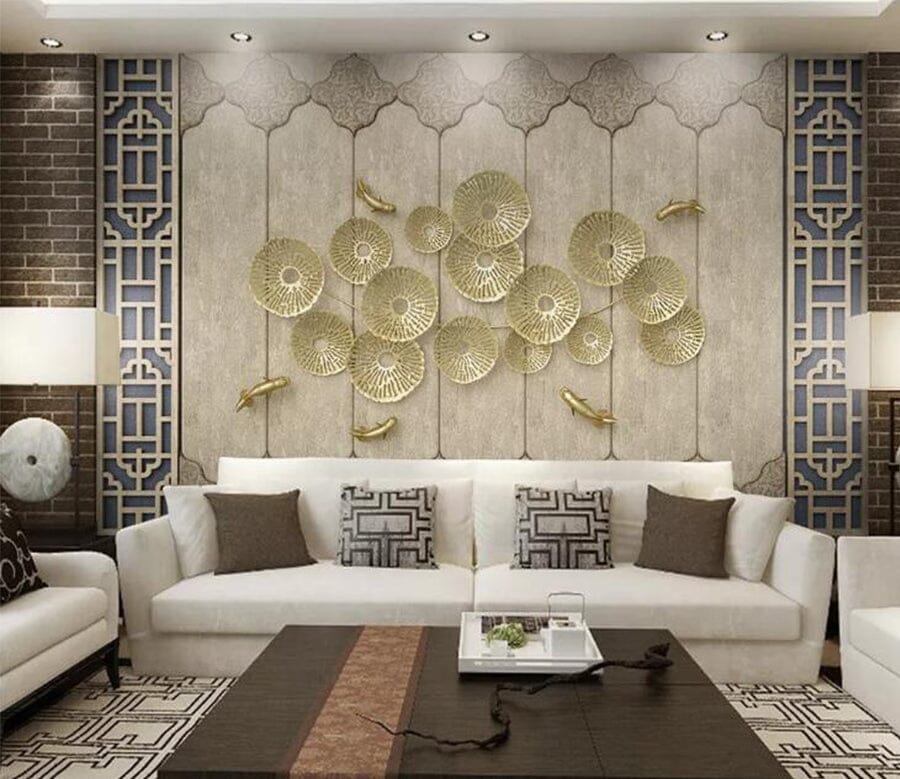 3D Goldfish Pond WC156 Wall Murals Wallpaper AJ Wallpaper 2 