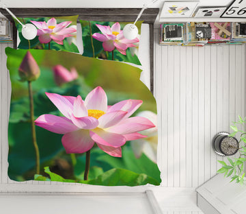 3D Lotus 61105 Bed Pillowcases Quilt