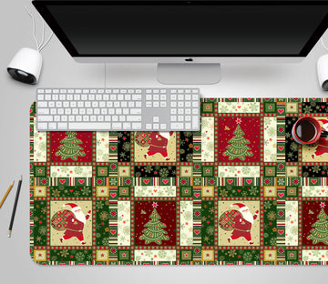 3D Tree Square Pattern 51206 Christmas Desk Mat Xmas