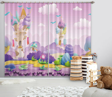 3D Purple World 730 Curtains Drapes Wallpaper AJ Wallpaper 