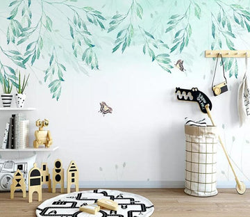 3D Green Leaf 2188 Wall Murals Wallpaper AJ Wallpaper 2 