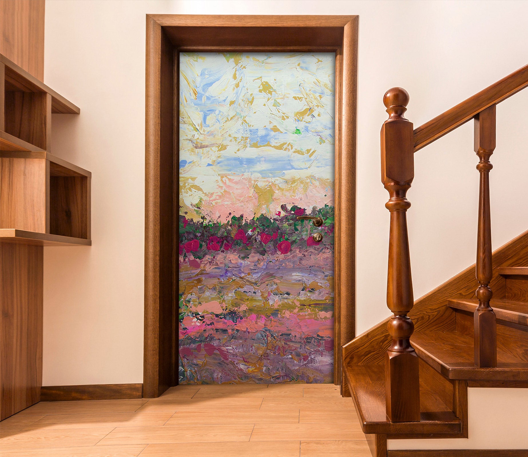 3D Flowers Painting 93214 Allan P. Friedlander Door Mural