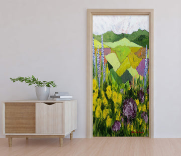 3D Flower Bushes Field 93177 Allan P. Friedlander Door Mural