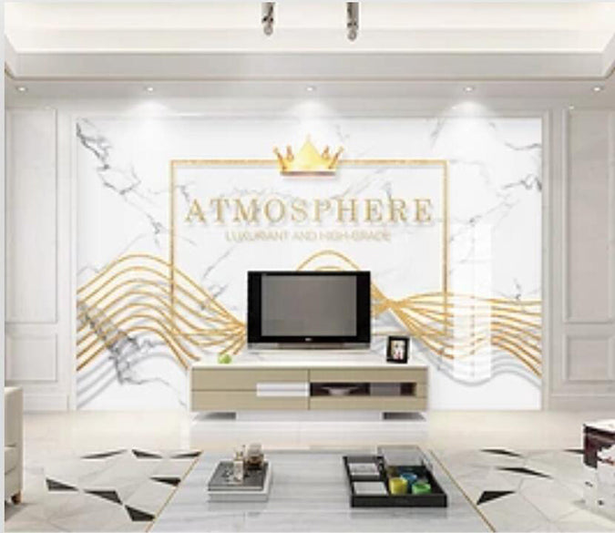 3D Crown Wave 822 Wall Murals Wallpaper AJ Wallpaper 2 