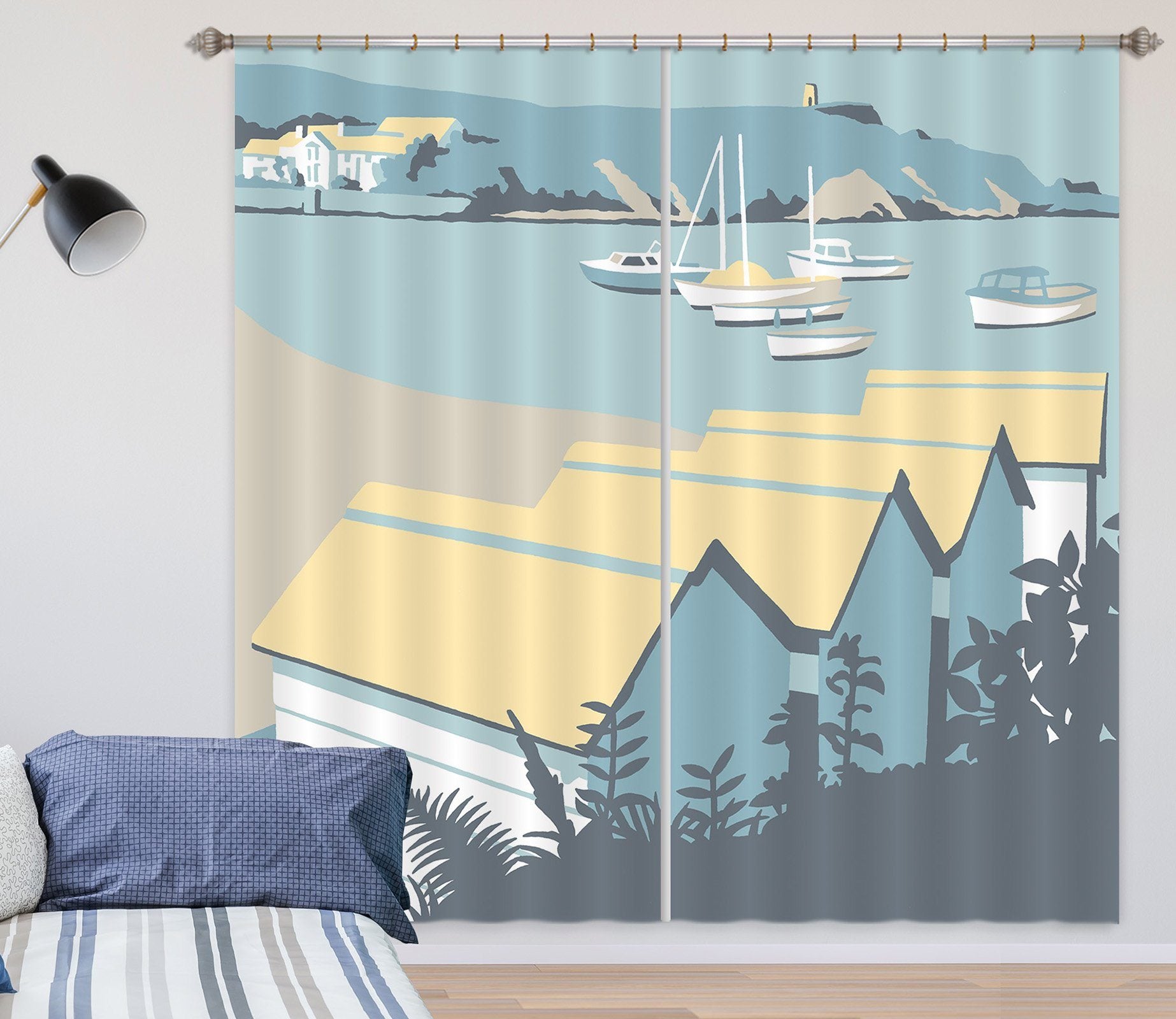 3D Bude 107 Steve Read Curtain Curtains Drapes Curtains AJ Creativity Home 