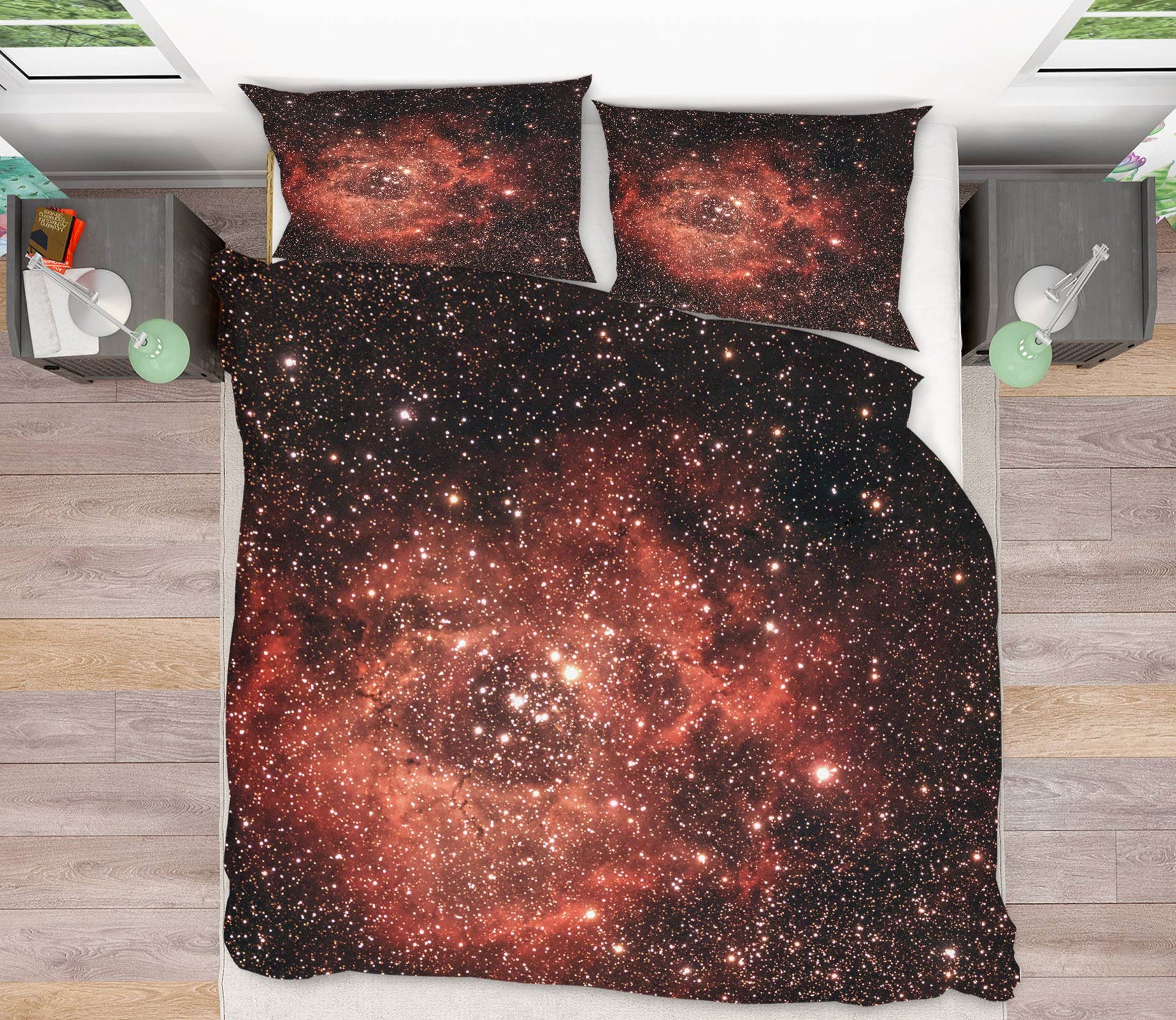 3D Starry Sky 16087 Bed Pillowcases Quilt