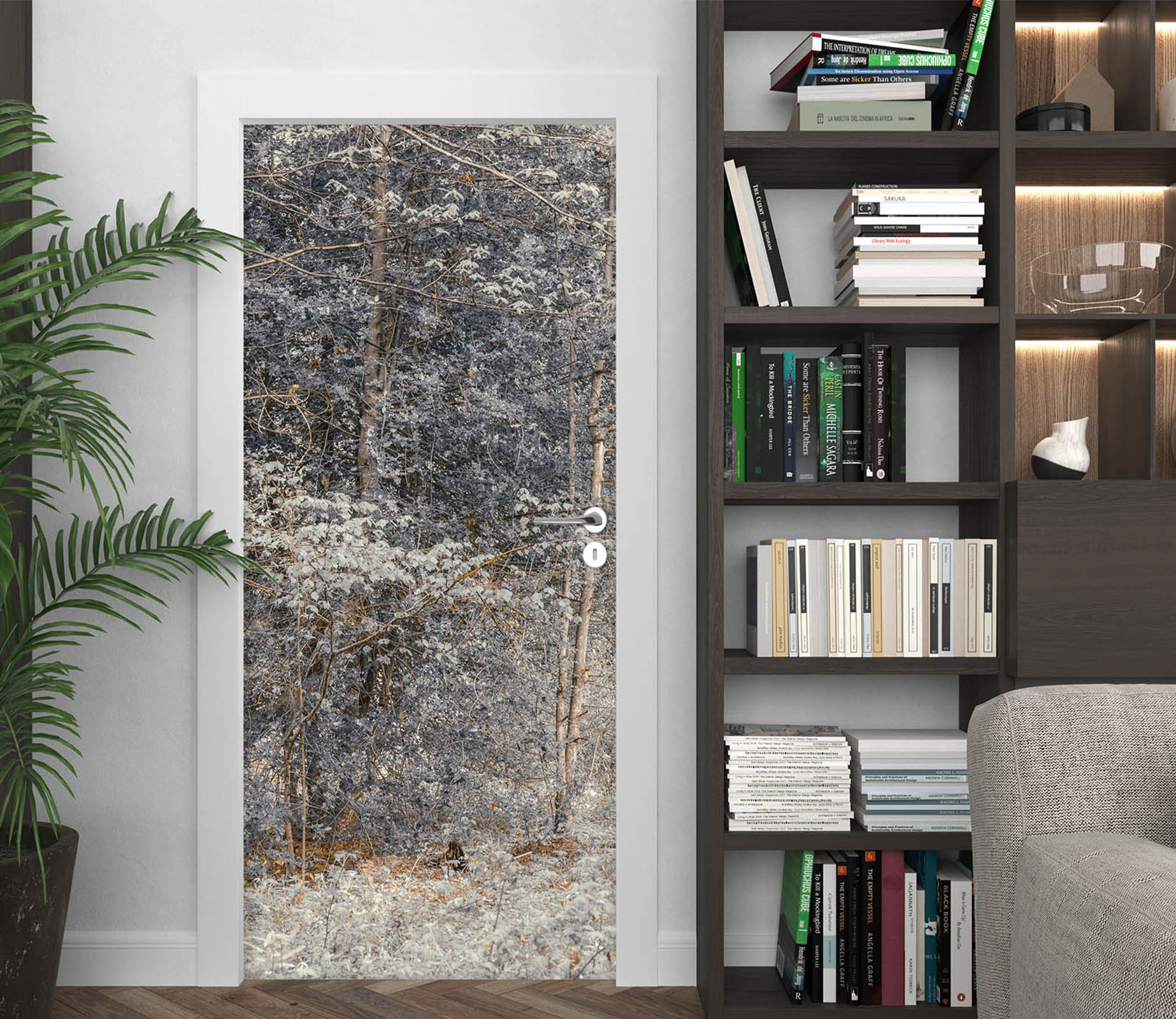 3D Winter Forest 5179 Assaf Frank Door Mural