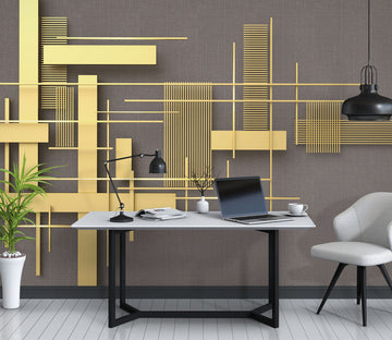3D Golden Brick 1106 Wall Murals