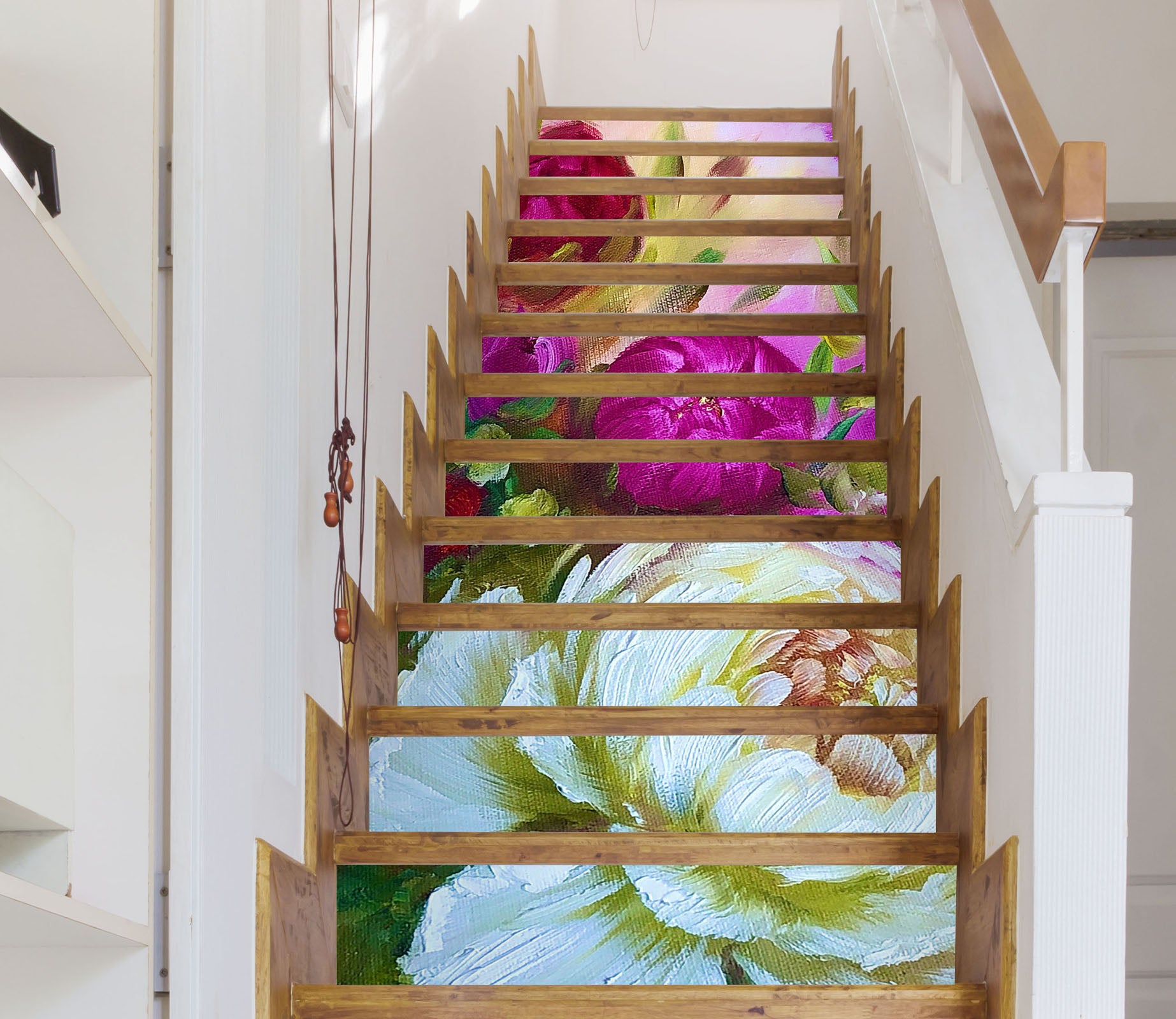3D Blooming Flowers 2037 Skromova Marina Stair Risers