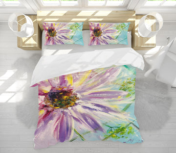 3D Purple Daisy Petals 543 Skromova Marina Bedding Bed Pillowcases Quilt