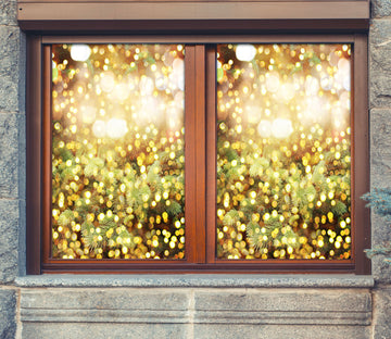 3D Light 42178 Christmas Window Film Print Sticker Cling Stained Glass Xmas