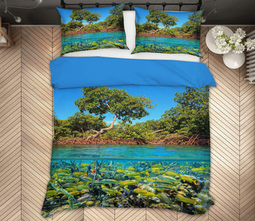 3D River Tree 15141 Bed Pillowcases Quilt