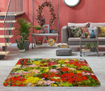 3D Field Flowers 1012 Allan P. Friedlander Rug Non Slip Rug Mat Mat AJ Creativity Home 