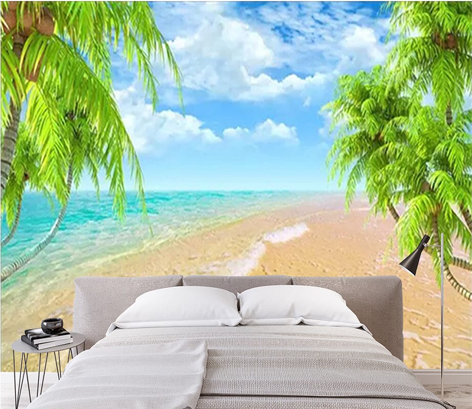 3D Coconut Palm Tree 128 Wall Murals Wallpaper AJ Wallpaper 2 