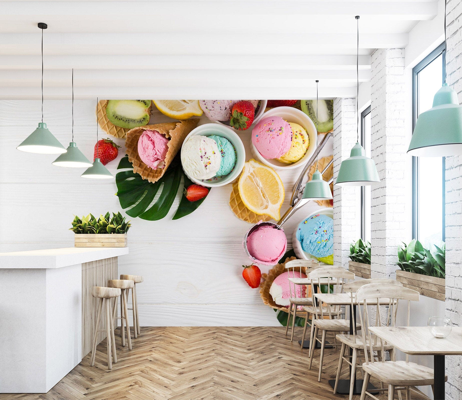 3D Ice Cream 1471 Wall Murals Wallpaper AJ Wallpaper 2 