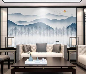 3D Forest Mountain 315 Wall Murals Wallpaper AJ Wallpaper 2 