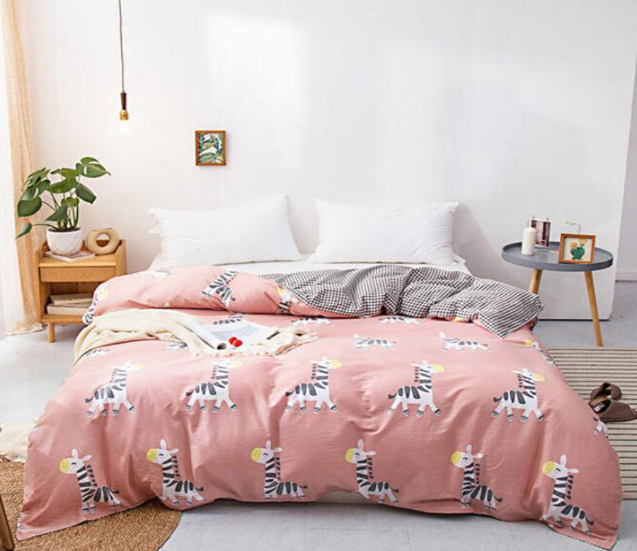 3D Cartoon Zebra 2035 Bed Pillowcases Quilt