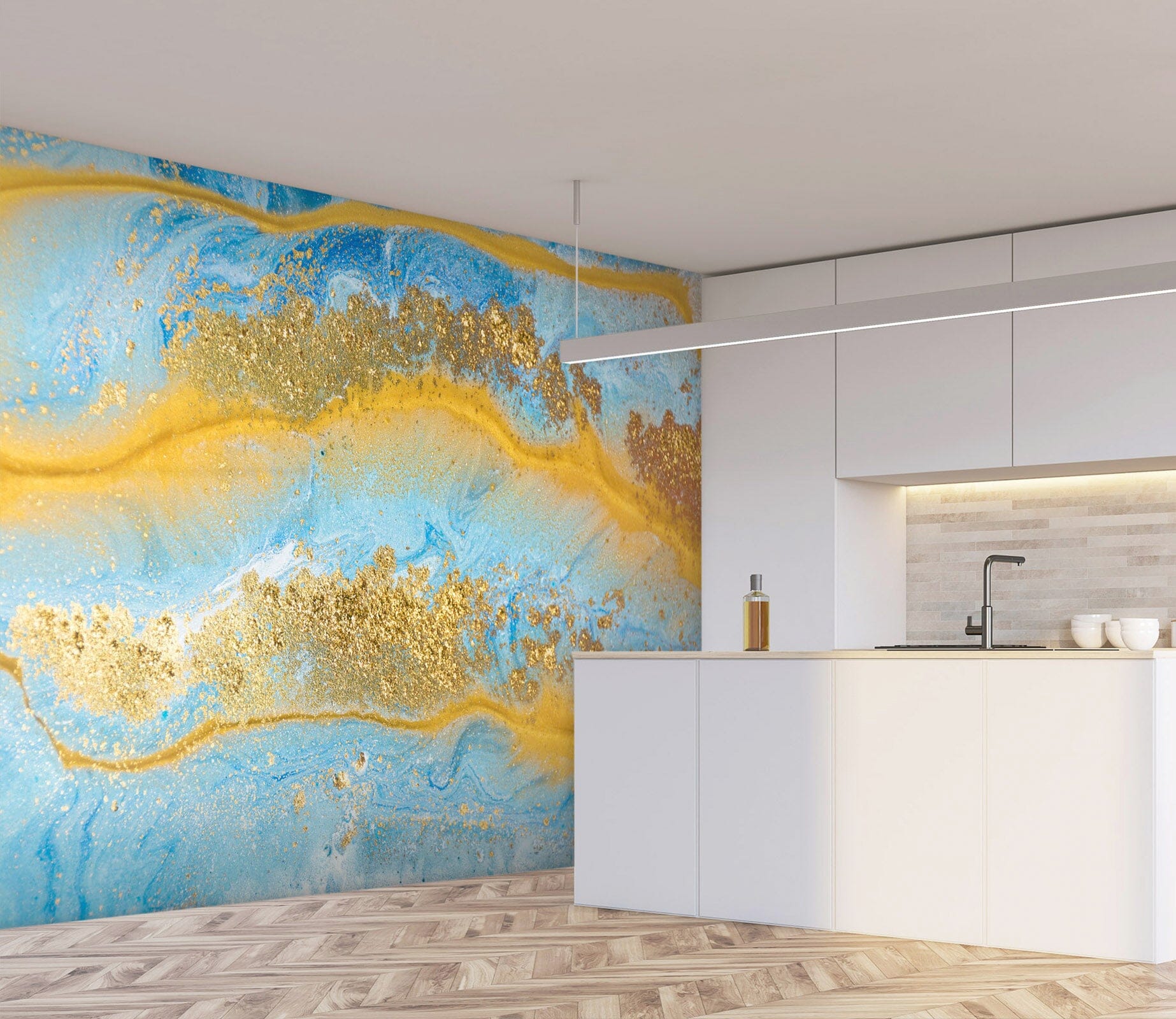 3D Golden Abstract Graphics 35 Wall Murals Wallpaper AJ Wallpaper 2 