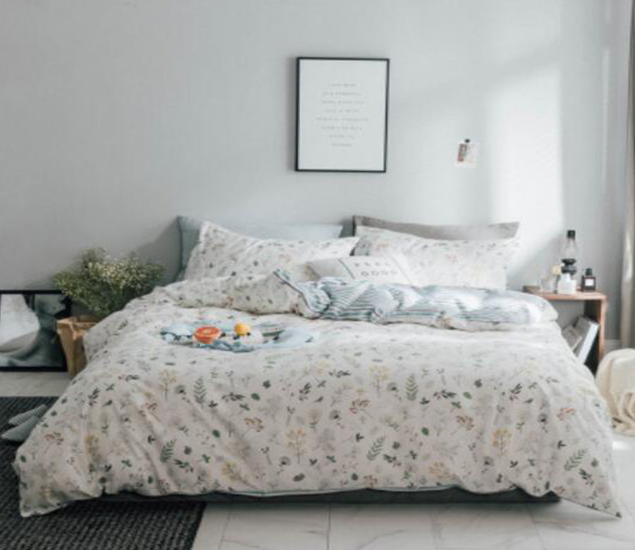 3D Leaves 20308 Bed Pillowcases Quilt