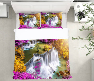 3D Waterfall 59118 Bed Pillowcases Quilt