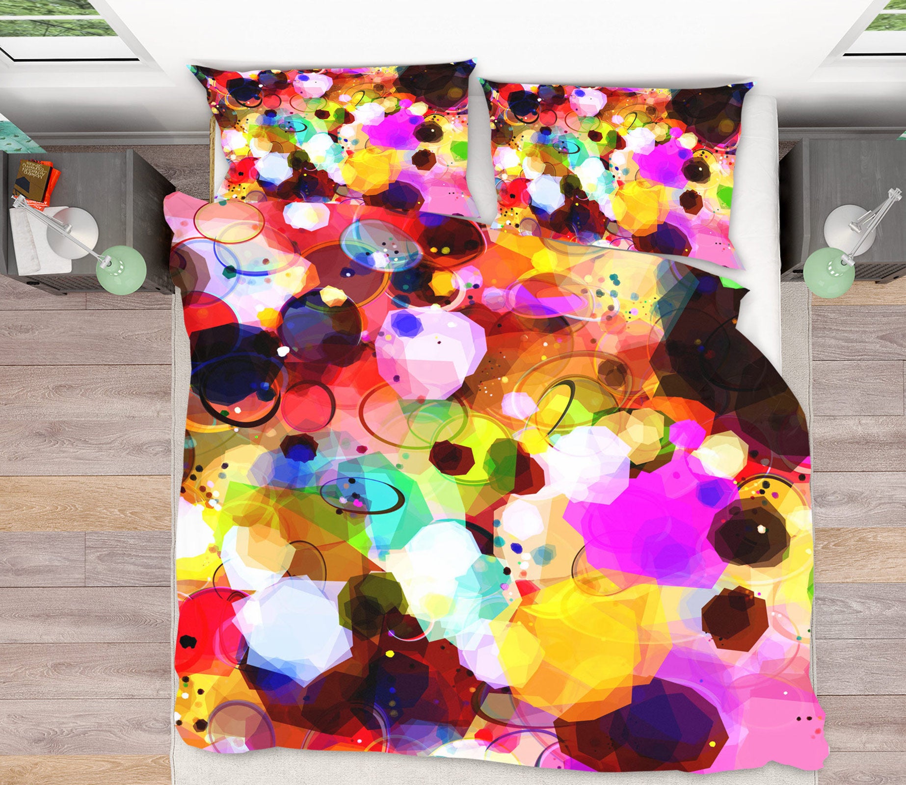 3D Watercolor Blooming 14038 Bed Pillowcases Quilt