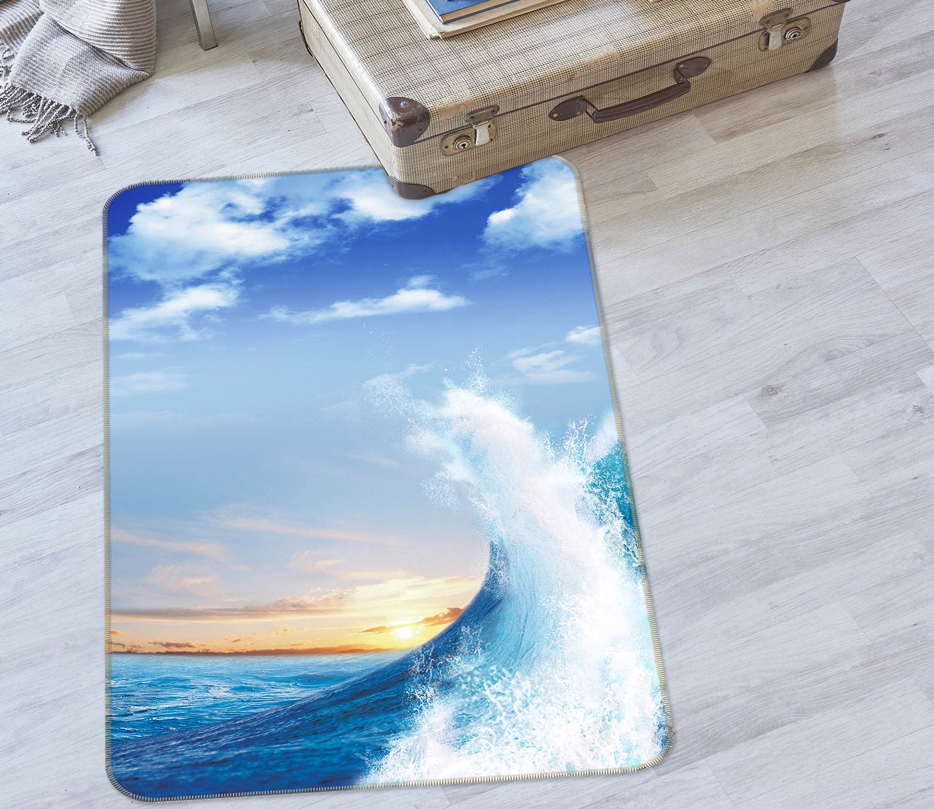 3D Waves 36038 Non Slip Rug Mat