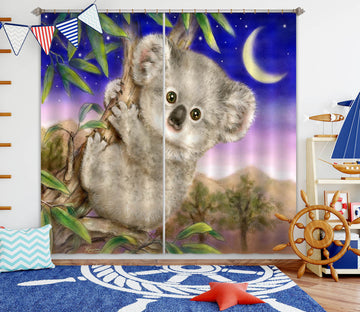 3D Koala Moon 9004 Kayomi Harai Curtain Curtains Drapes